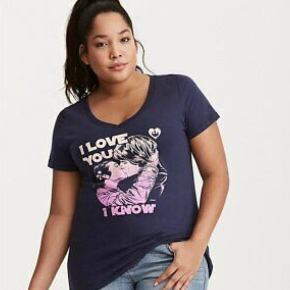 Torrid “I Love You” Star Wars V Neck